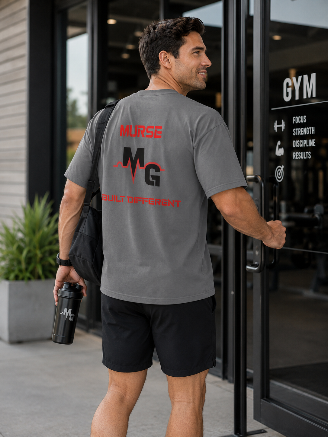 Murse Gear Built Different men's tee